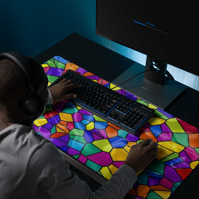 Tile pattern creative arts glass mosaic Gaming Mouse Pad