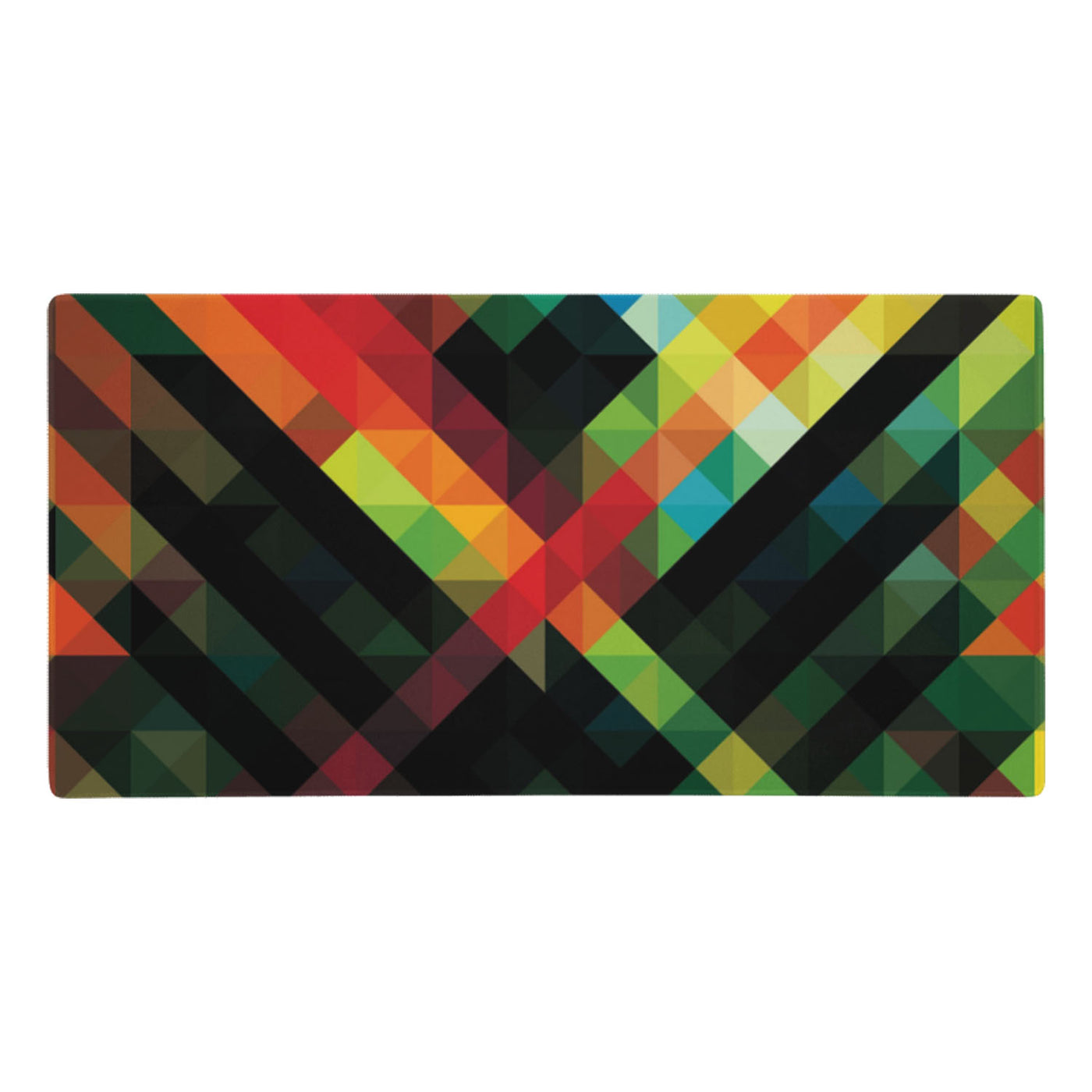 Green Mullti Mosaic Gaming Mouse Pad